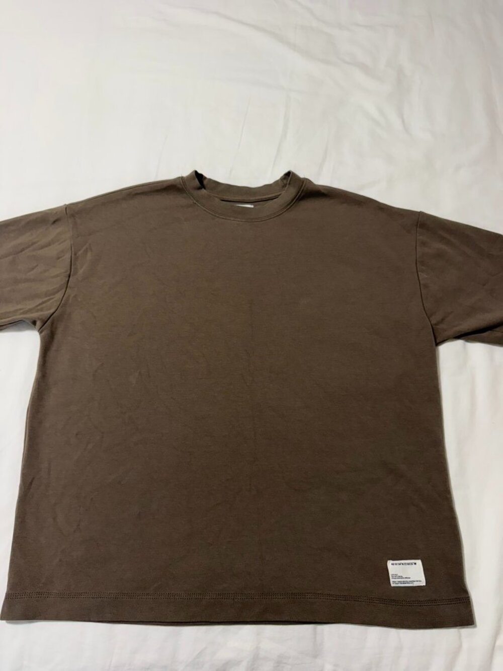 Public Supply NYC Oversized T Shirt Men’s M Chocolate Brown Boxy